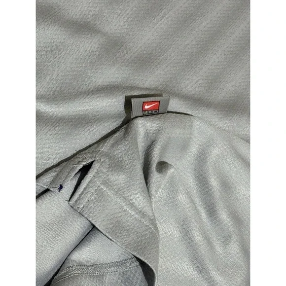 Vintage Nike Team LSU Tigers Polo Shirt Mens XXL Gray Football Throwback Logo - Picture 3 of 6